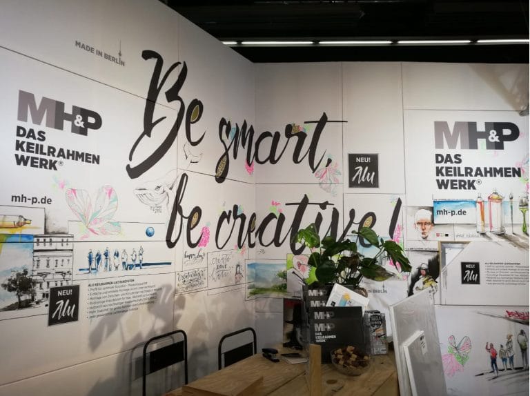 ForMarkers auf der Creative World 2019 in Frankfurt mit XXL Leinwand